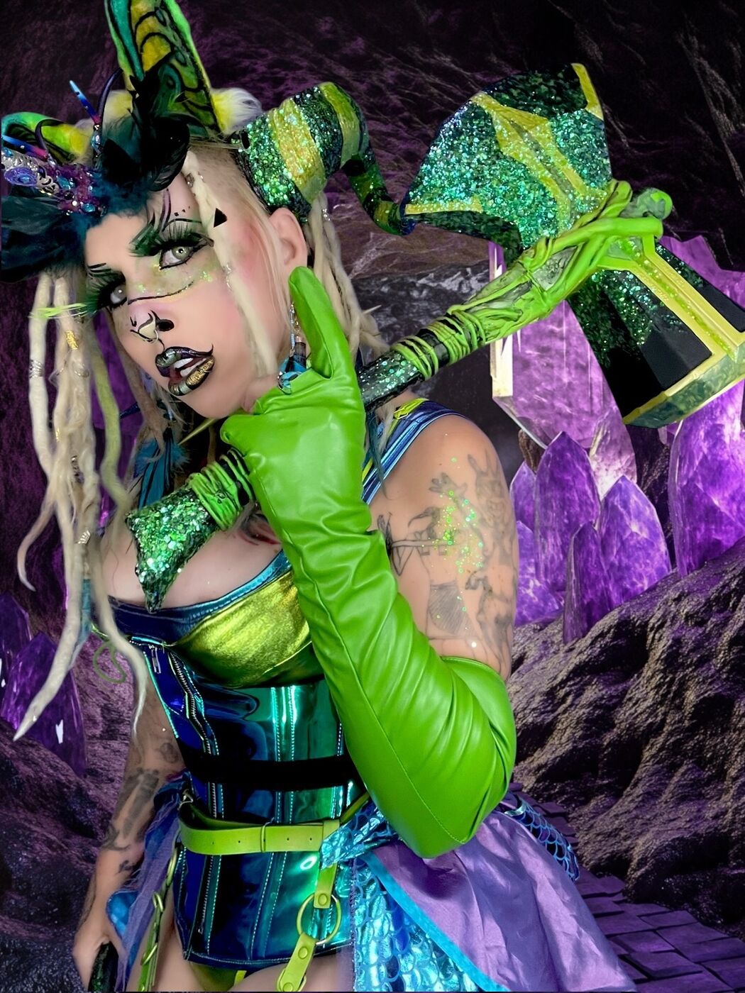 XZanthia in full costume and character makeup, character study 1