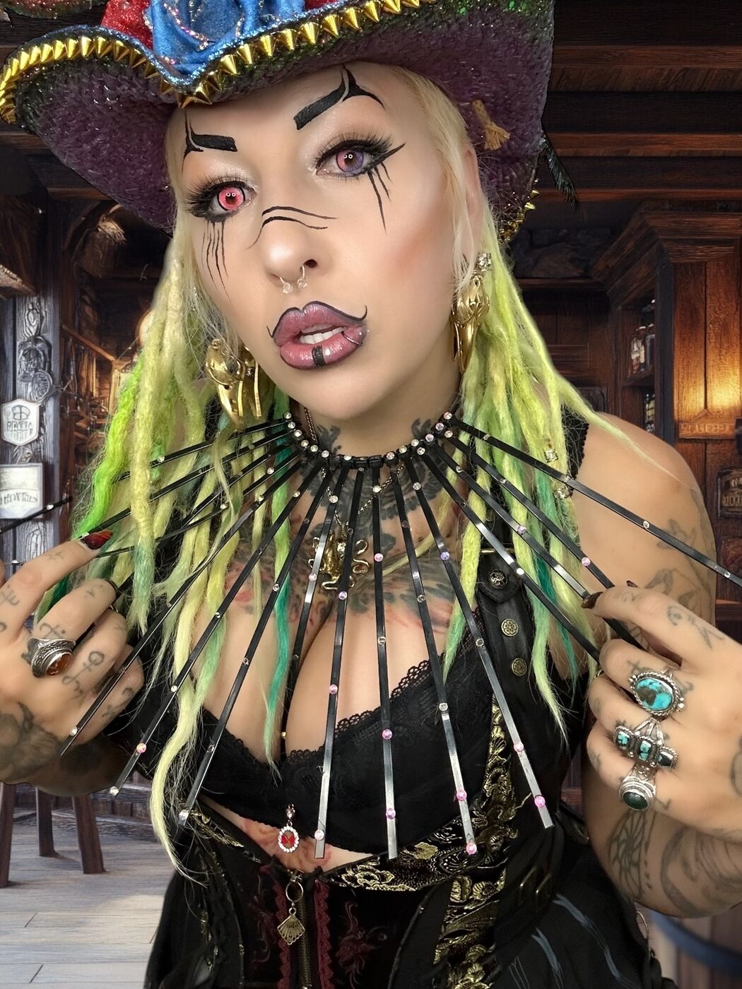 XZanthia in full costume and character makeup, character study 6