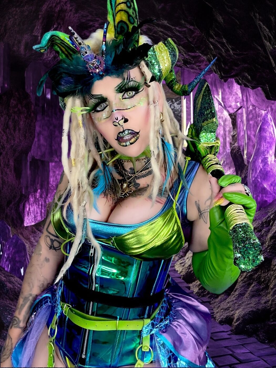 XZanthia in full costume and character makeup, character study 3