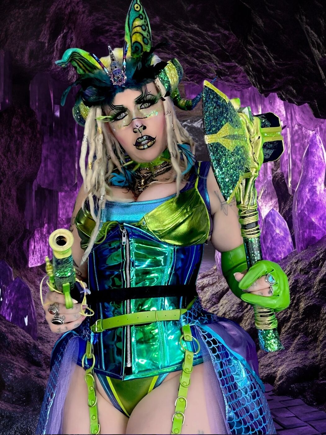 XZanthia in full costume and character makeup, character study 4